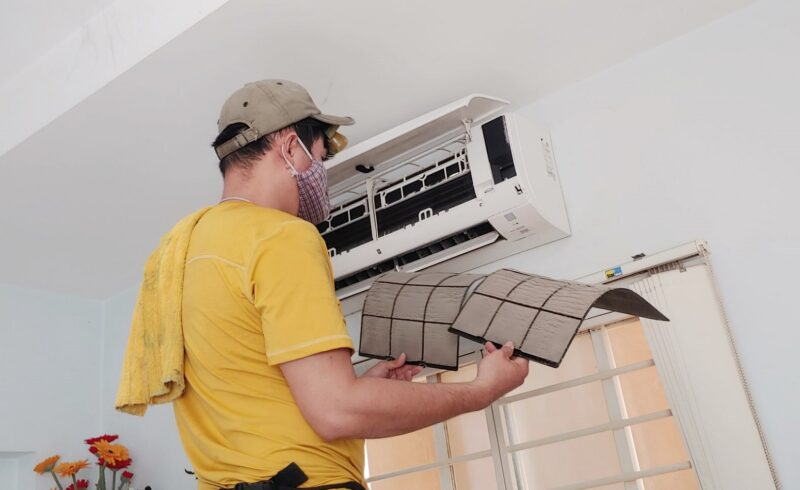 Rửa máy lạnh bình tân