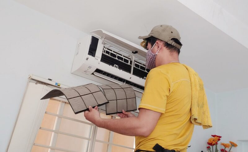 Rửa máy lạnh bình tân