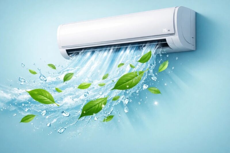 Máy lạnh sạch để đảm bảo không khí trong phòng luôn trong lành