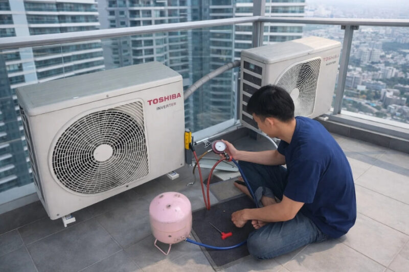 Sửa máy lạnh Quận 10 – Vệ sinh và bơm gas máy lạnh tại Điện Lạnh Ngọc Phát TPHCM