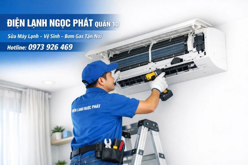 Sửa máy lạnh quận 10 Điện lạnh Ngọc Phát