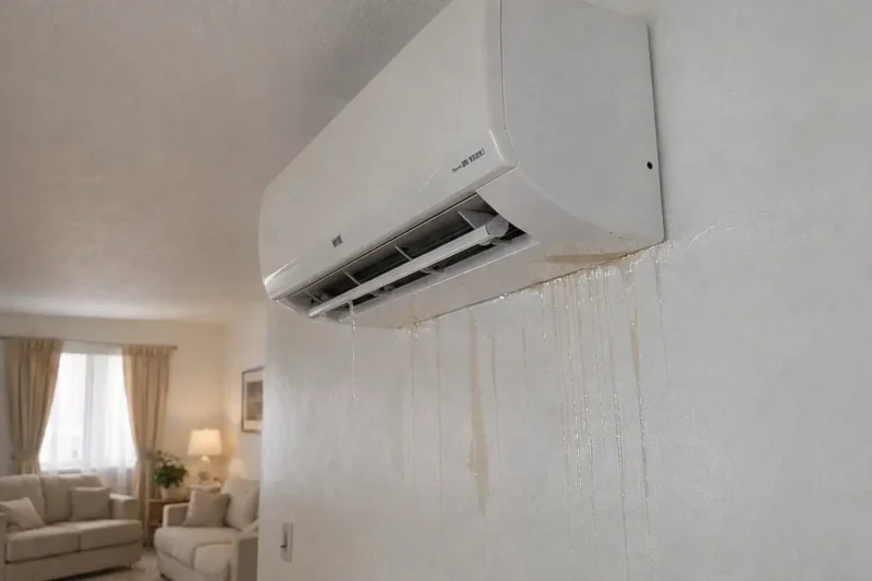 Máy lạnh chảy nước