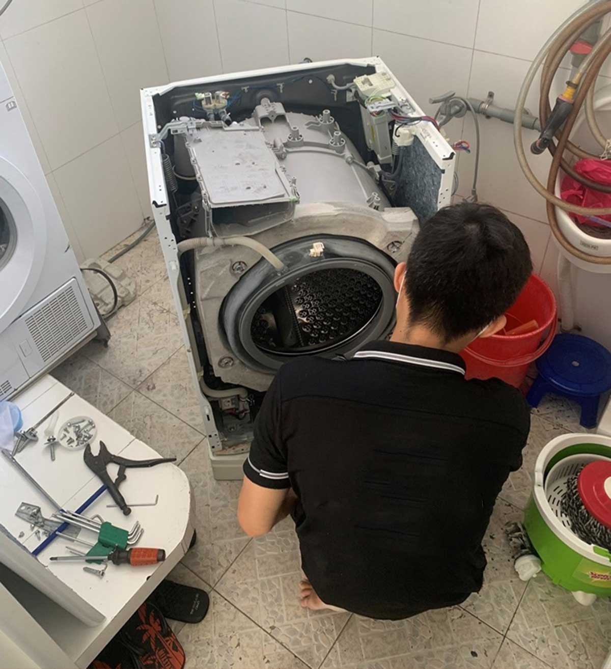 Vệ sinh máy giặt Điện Lạnh Ngọc Phát