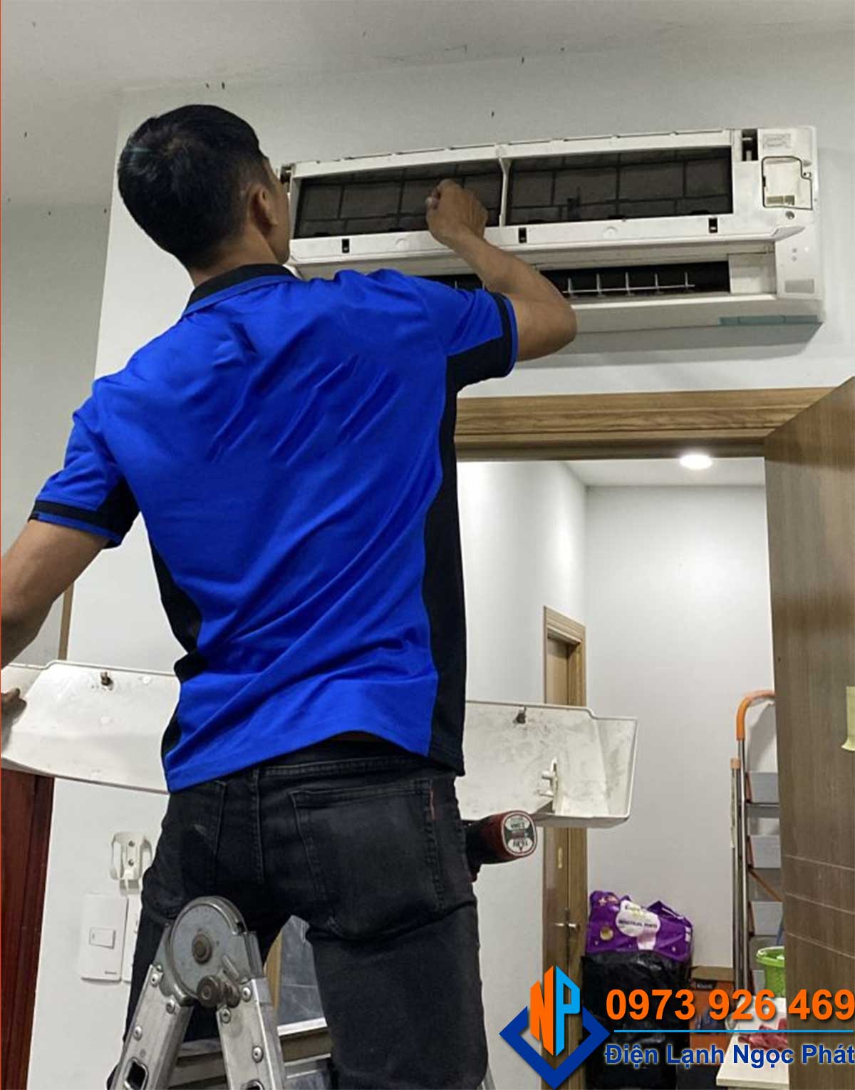 Thợ của Điện Lạnh Ngọc phát phủ sóng rộng có mặt nhanh chóng 30 phút